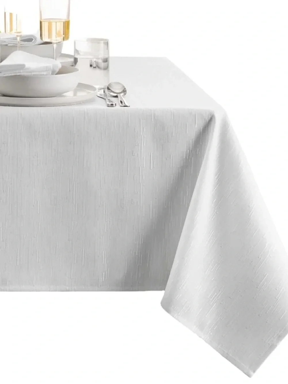 Classic White Tablecloth - Elegant Home Dining Linen